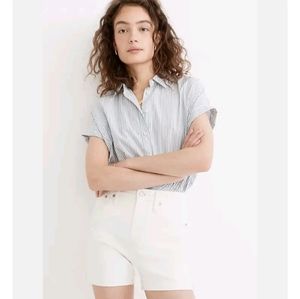 Madewell Women's White Jean Shorts